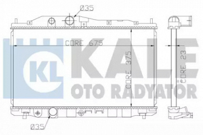 KALE OTO RADYATOR 357200 -  Радиатор, охлаждение двигателя